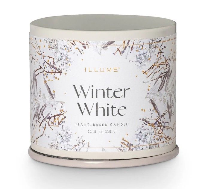 Illume Winter White Large Tin Candle
