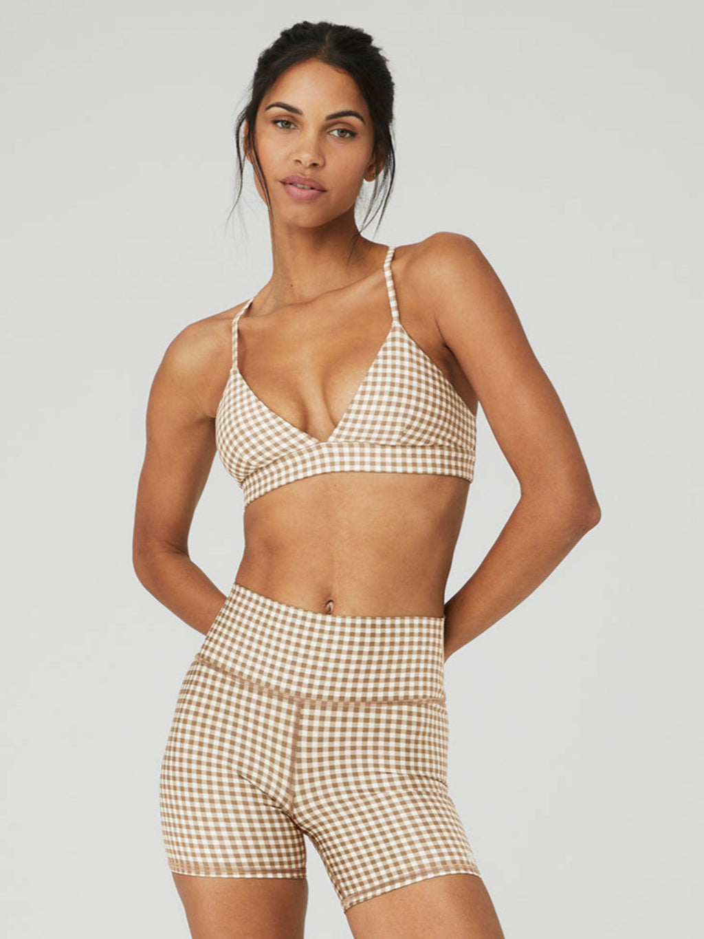 ALO Airlift Gingham Splendor Bra